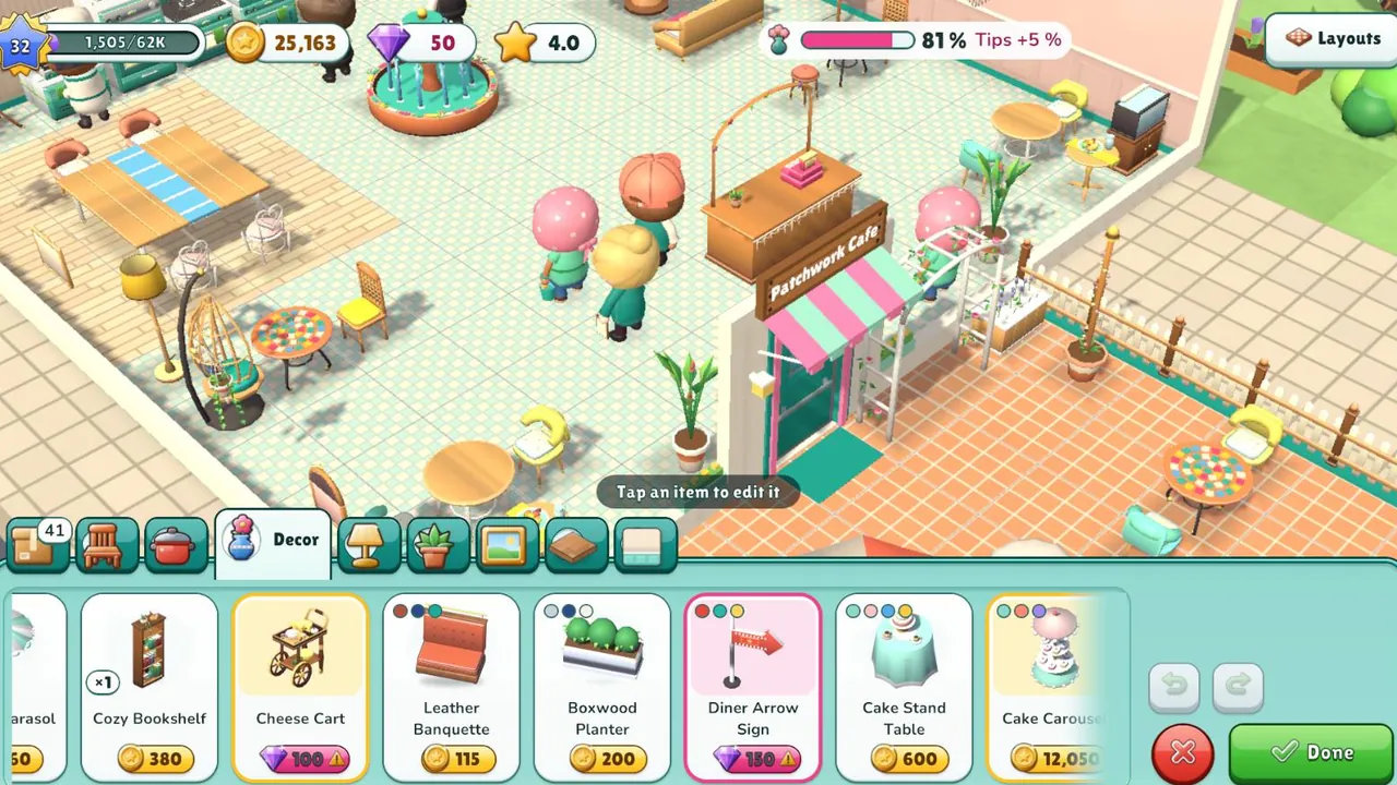 Decorate with furniture, lamps, plants and more