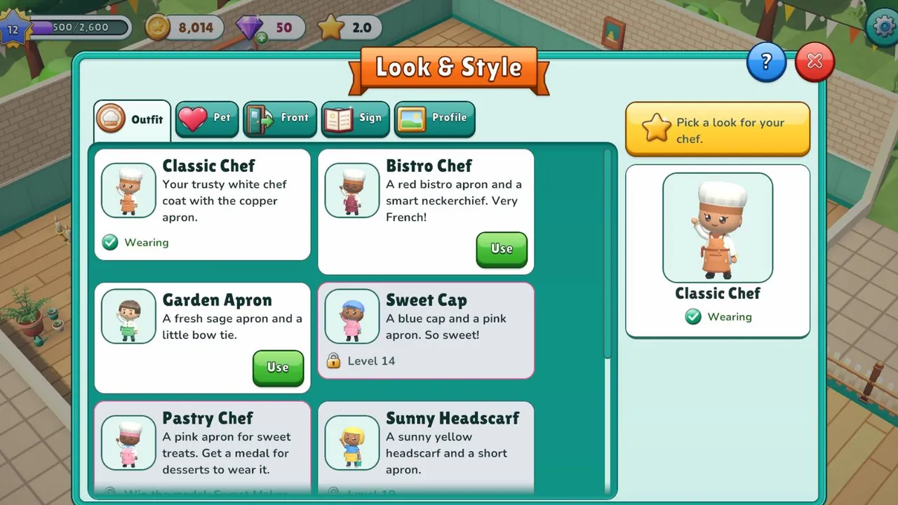 Dress your chef